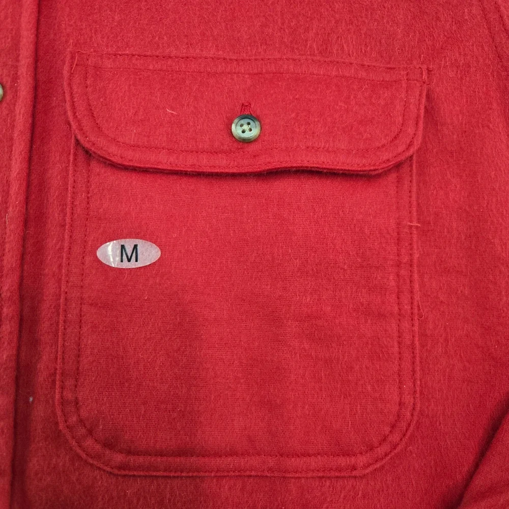 Vintage 90s OshKosh B’gosh Red Heritage Workwear Shirt USA Made Size Medium NWOT